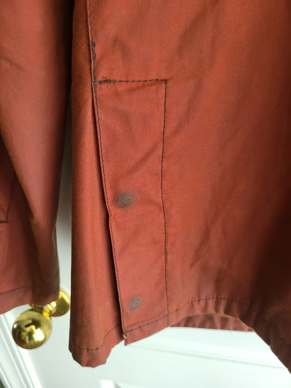 RARE Barbour Lutz Wax Jacket In Rust - Picture 6 of 12